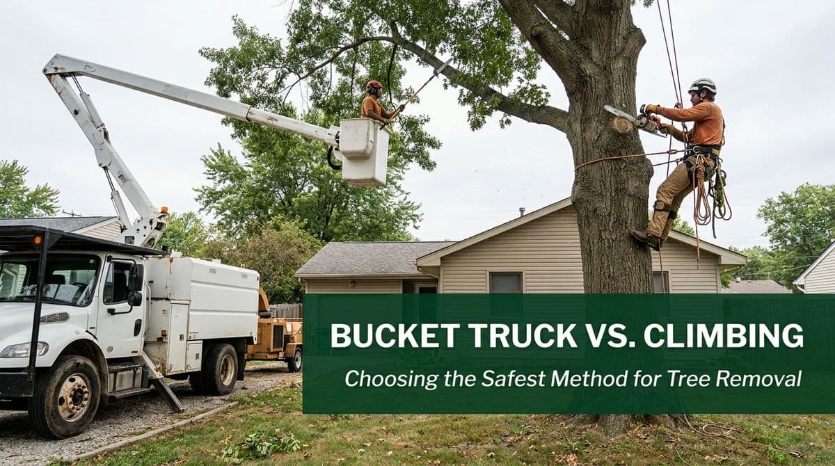 Blog post Bucket Truck vs. Climbing: Safest Way to Remove a Tree image